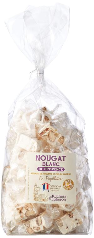 Nougat Blanc papilloté amandes et miel de lavande 180g